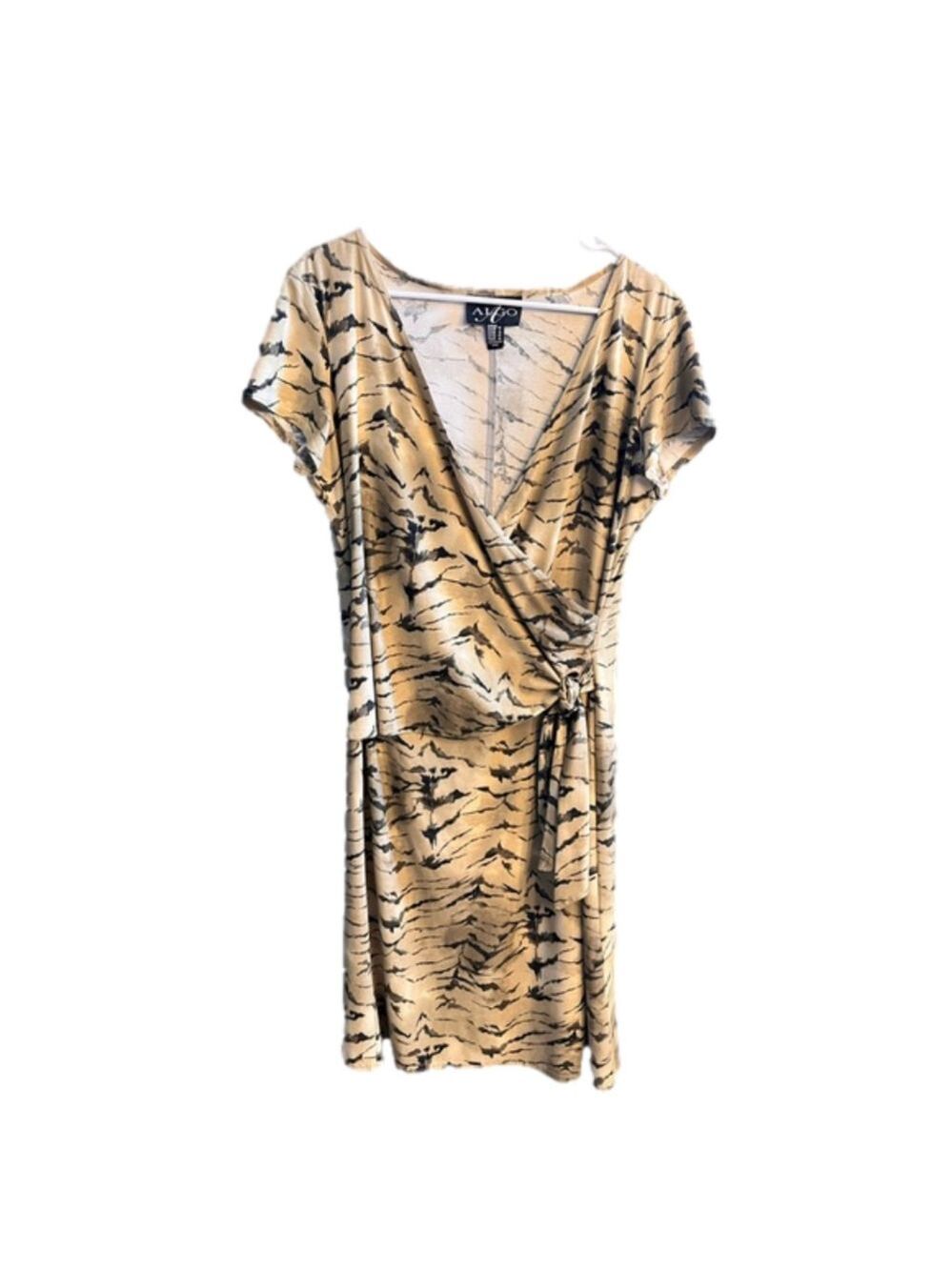 Algo made in Canada, slip over wrap dress size 16